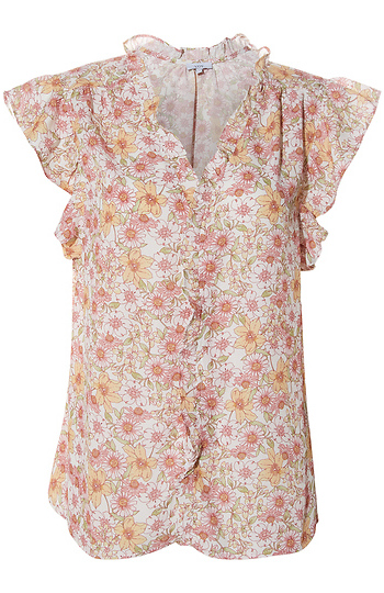 Ruffle Neck Top Slide 1