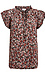 Pleated Sleeve Floral Top Thumb 1