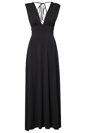 Deep V Maxi Dress Slide 1