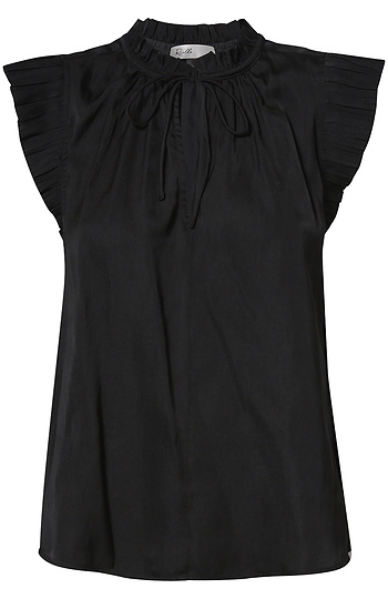 Split Neck Short Sleeve Top Slide 1