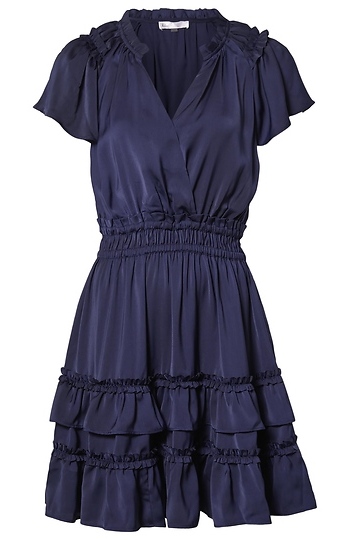 Surplice Tiered Mini Dress Slide 1