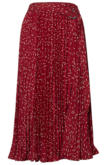 Pleated Midi Skirt Slide 1