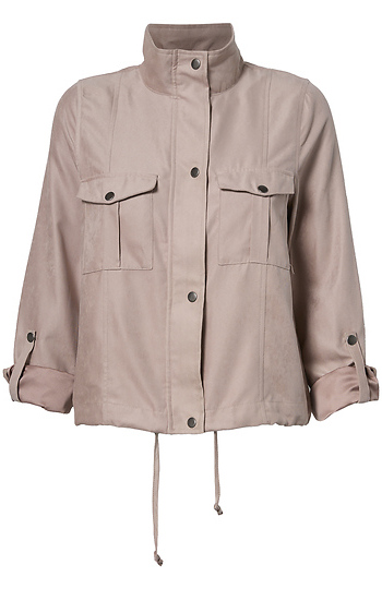 Peach Skin Utility Jacket Slide 1