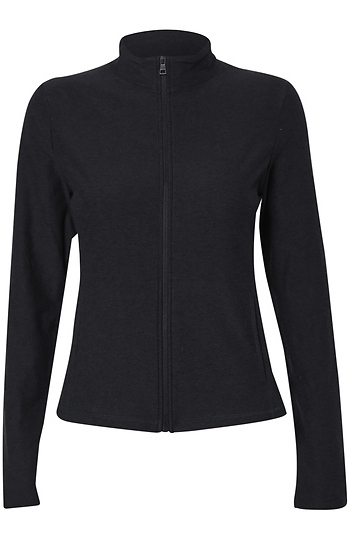 Mock Neck Zip Up Jacket Slide 1