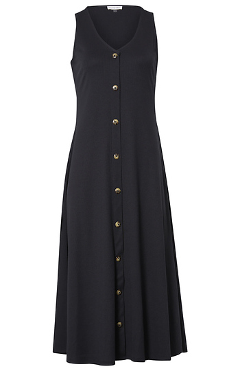 Button Down Rib Dress Slide 1