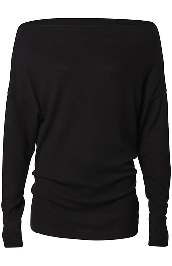 Off-Shoulder Brushed Top Slide 1