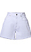 High Rise Frayed Hem Shorts Thumb 1