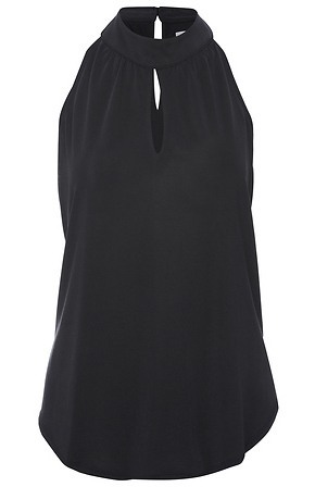 Keyhole Halter Top in Black XS - XL | DAILYLOOK