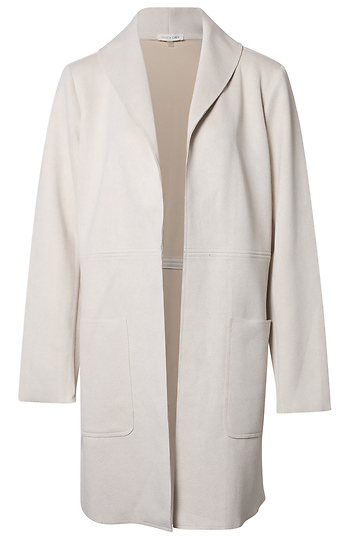 Open Front Long Coat Slide 1