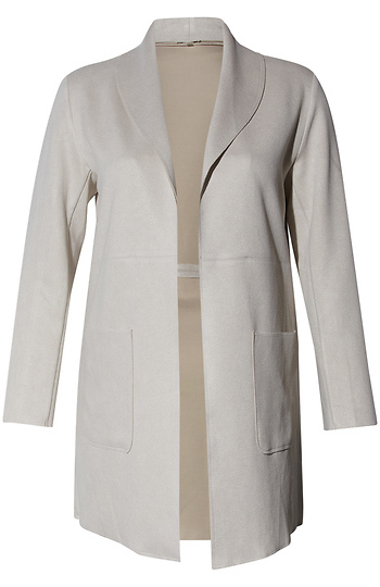 Open Front Long Coat Slide 1