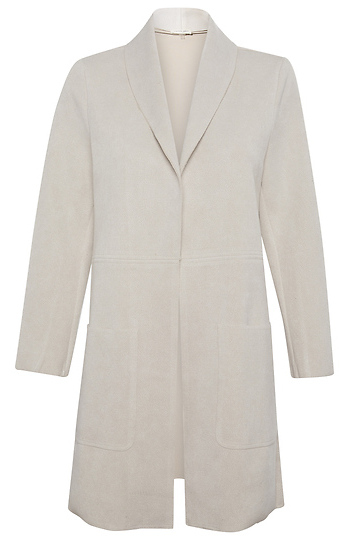 Open Front Long Coat Slide 1