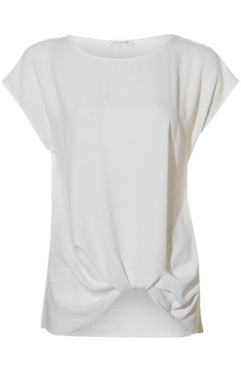 Front Twist Hem Top Slide 1