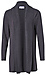 Ribbed Collar Brushed Cardigan Thumb 1