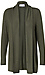 Ribbed Collar Brushed Cardigan Thumb 1