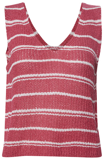 Stripe V-Neck Tank Slide 1