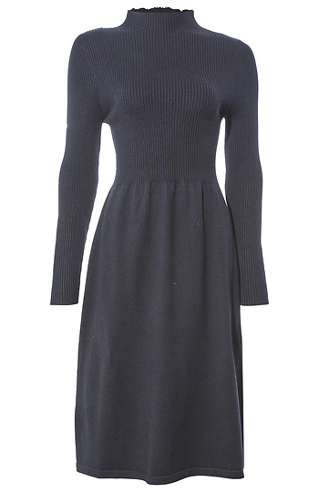 Mock Neck Midi Sweater Dress Slide 1