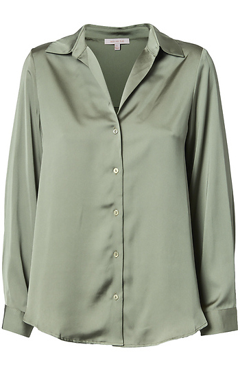 Button Down Shirt Blouse Slide 1