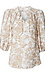 Floral Tie Neck 3/4 Blouse Thumb 1