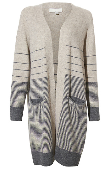Printed Open Front Cardigan Slide 1