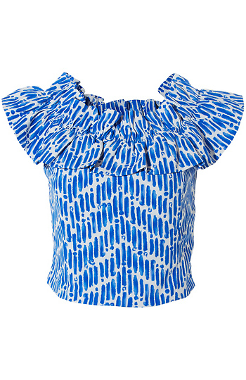 Off The Shoulder Ruffle Top Slide 1