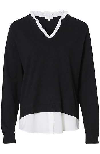 Twofer Sweater Top Slide 1