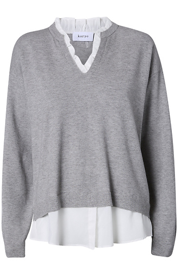 Twofer Sweater Top Slide 1