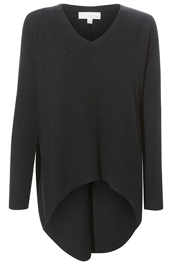V-Neck Long Sleeve Dolman Top Slide 1