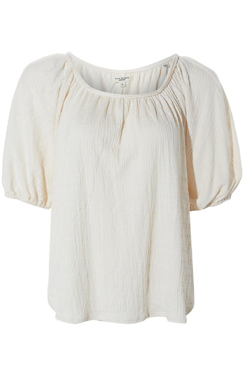 Short Sleeve Textured Top Slide 1