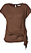 Short Sleeve Side Tie Top Thumb 1