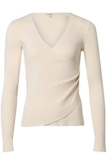 Ribbed Long Sleeve Top Slide 1