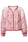 Printed Split Neck Blouse