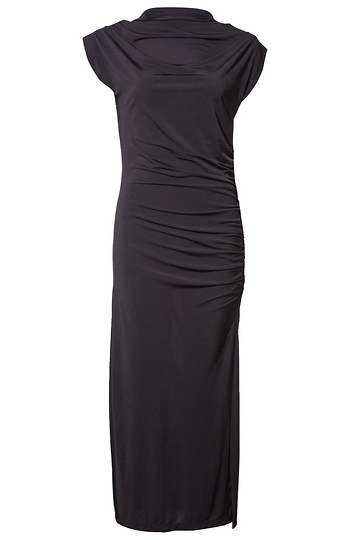 Gathered Side Slit Dress Slide 1