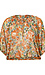 Tropical Tie Sleeve Blouse Thumb 1