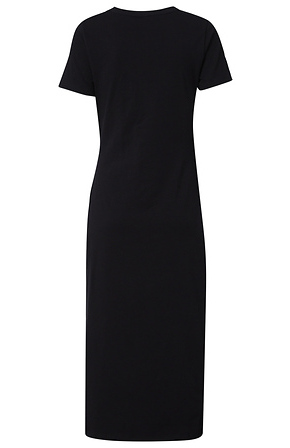 Front Side Tie Dress in Black | DAILYLOOK Front Side Tie Dress in Black | DAILYLOOK