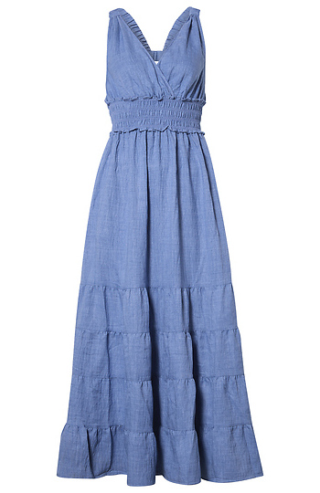 Sleeveless Tiered Maxi Dress Slide 1