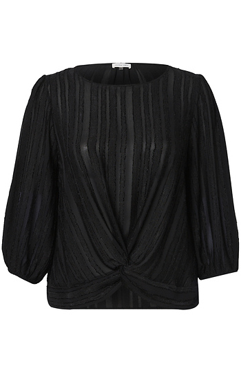 Front Twist Hem Top Slide 1