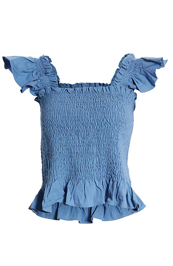 Smocked Ruffle Top Slide 1