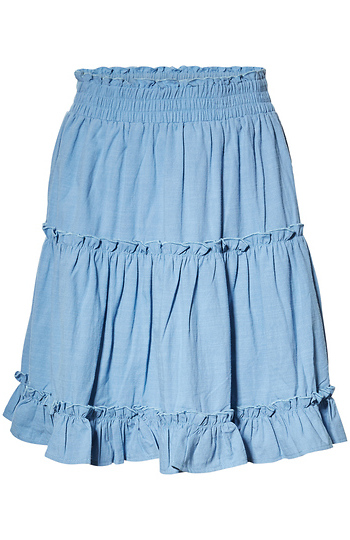 Tiered Ruffle Mini Skirt Slide 1