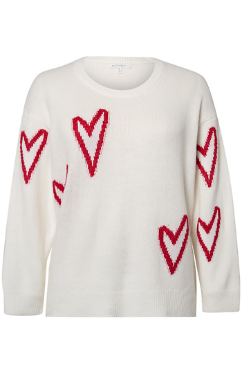 Heart Printed Pullover Slide 1