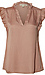 Split Neck Ruffle Trim Tank Thumb 1