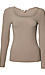 Long Sleeve Scoop Neck Rib Knit Top Thumb 1