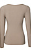 Long Sleeve Scoop Neck Rib Knit Top Thumb 2