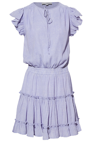 Printed Ruffled Mini Dress Slide 1