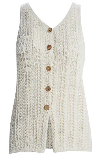 Crochet Button Front Tank Slide 1