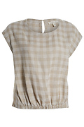 Plaid Front Elastic Top