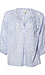 3/4 Printed Split Neck Blouse Thumb 1