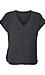 Ruched Sleeve V Neck Thumb 1