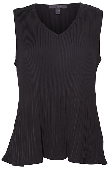 Pleated V-Neck Tank Slide 1