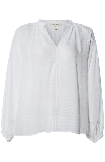 Lace Trim Blouse Slide 1