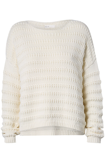 Boatneck Textured Pullover Slide 1
